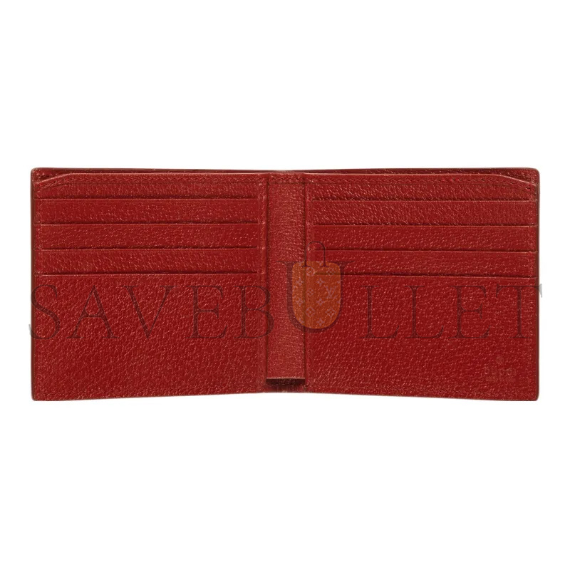 Gvc*1 red interior gg bi-fold wallet 768243 (21*9cm)
